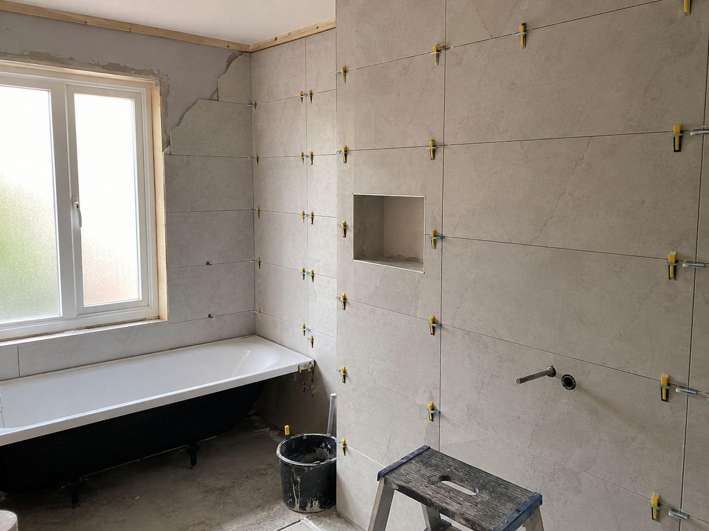 Bathroom refurbishment in progress — DJC-TECH, Northampton